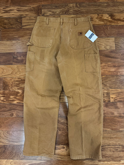 2011 Carhartt Dark Tan Carpenter Pants (35 x 32)