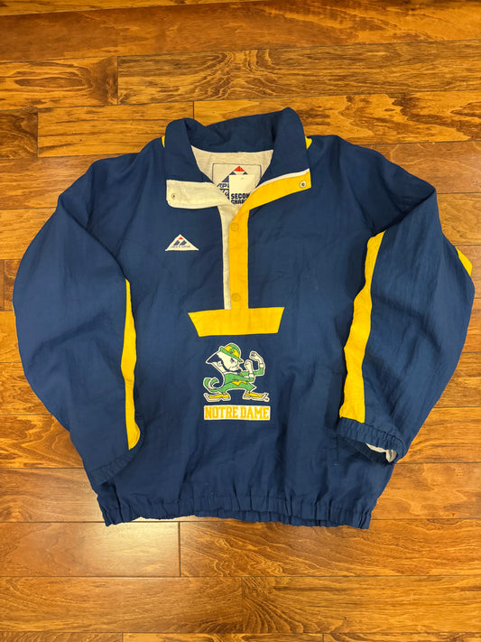 90s Notre Dame Apex Windbreaker Jacket (XL)