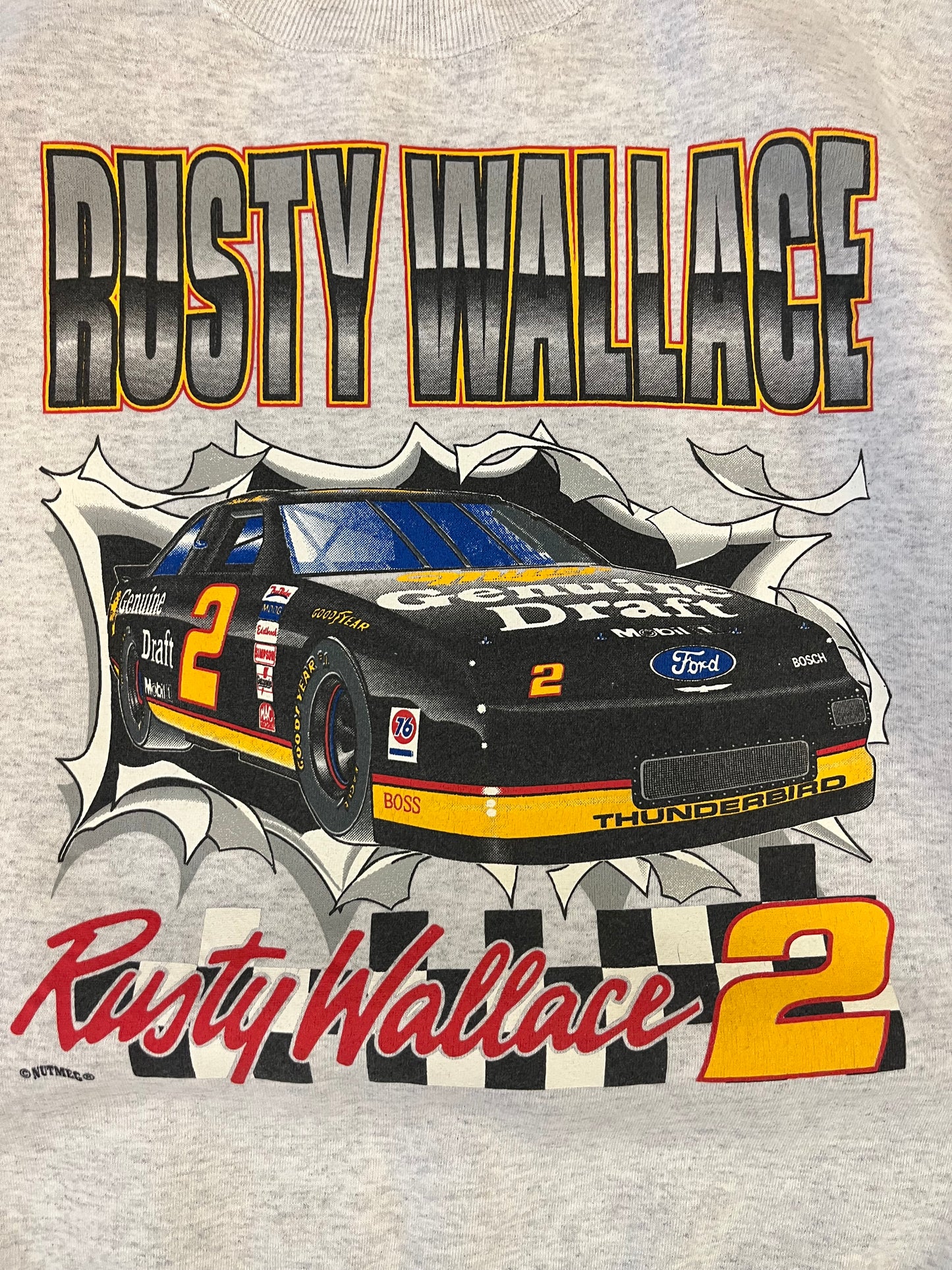 1994 Nascar Nutmeg Rusty Wallace Breakthrough Crewneck (XL)