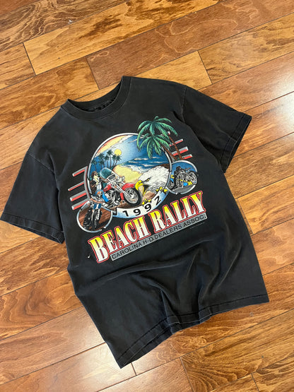 1992 Harley Davidson Beach Rally Carolina Tee (M)