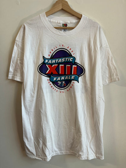 2001 Charlotte Hornets vs Atlanta Hawks Fantastic Fanale XIII Tee (XL)