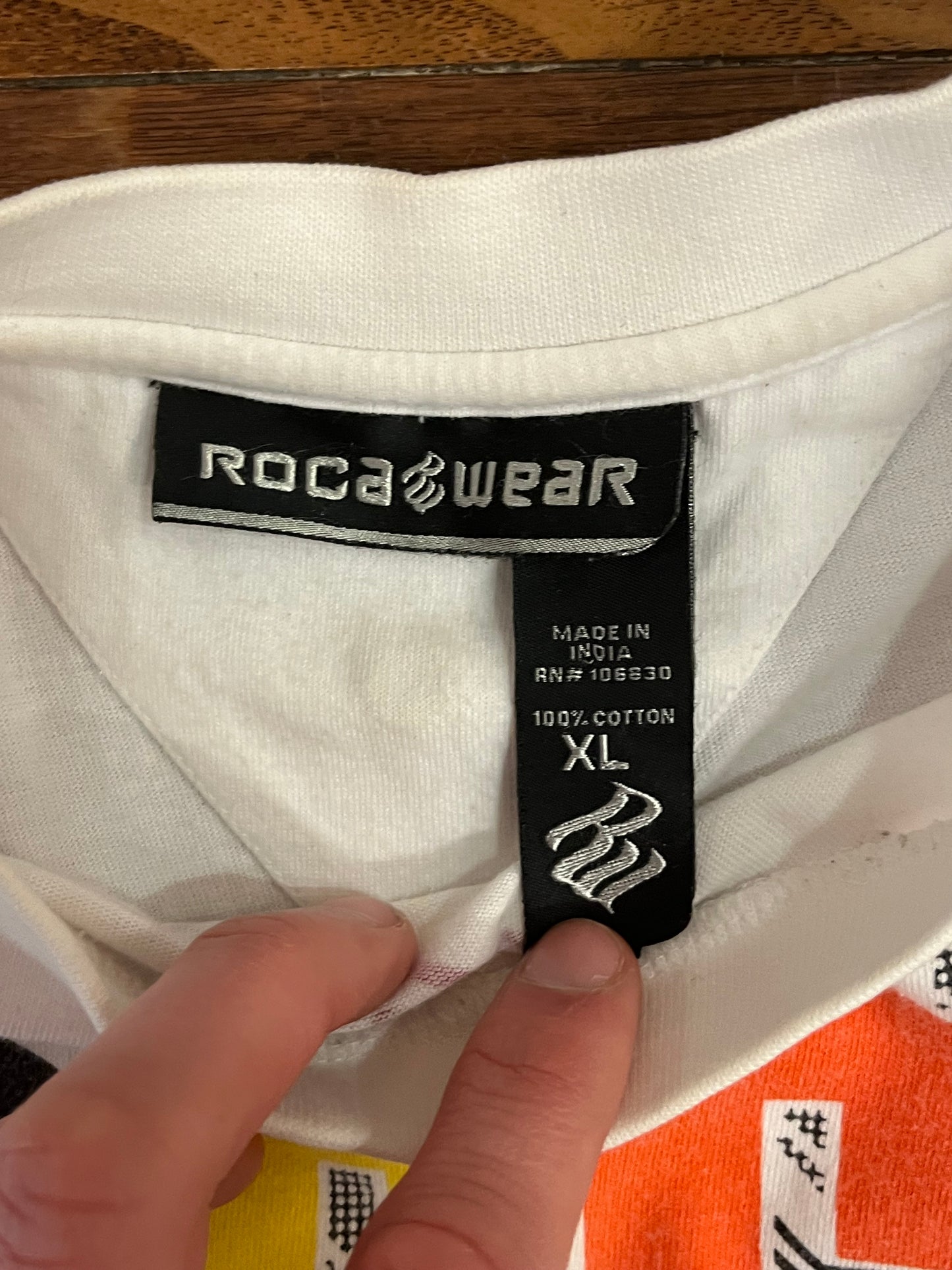 Y2K Rocawear Multi-Colored Tee (XL)