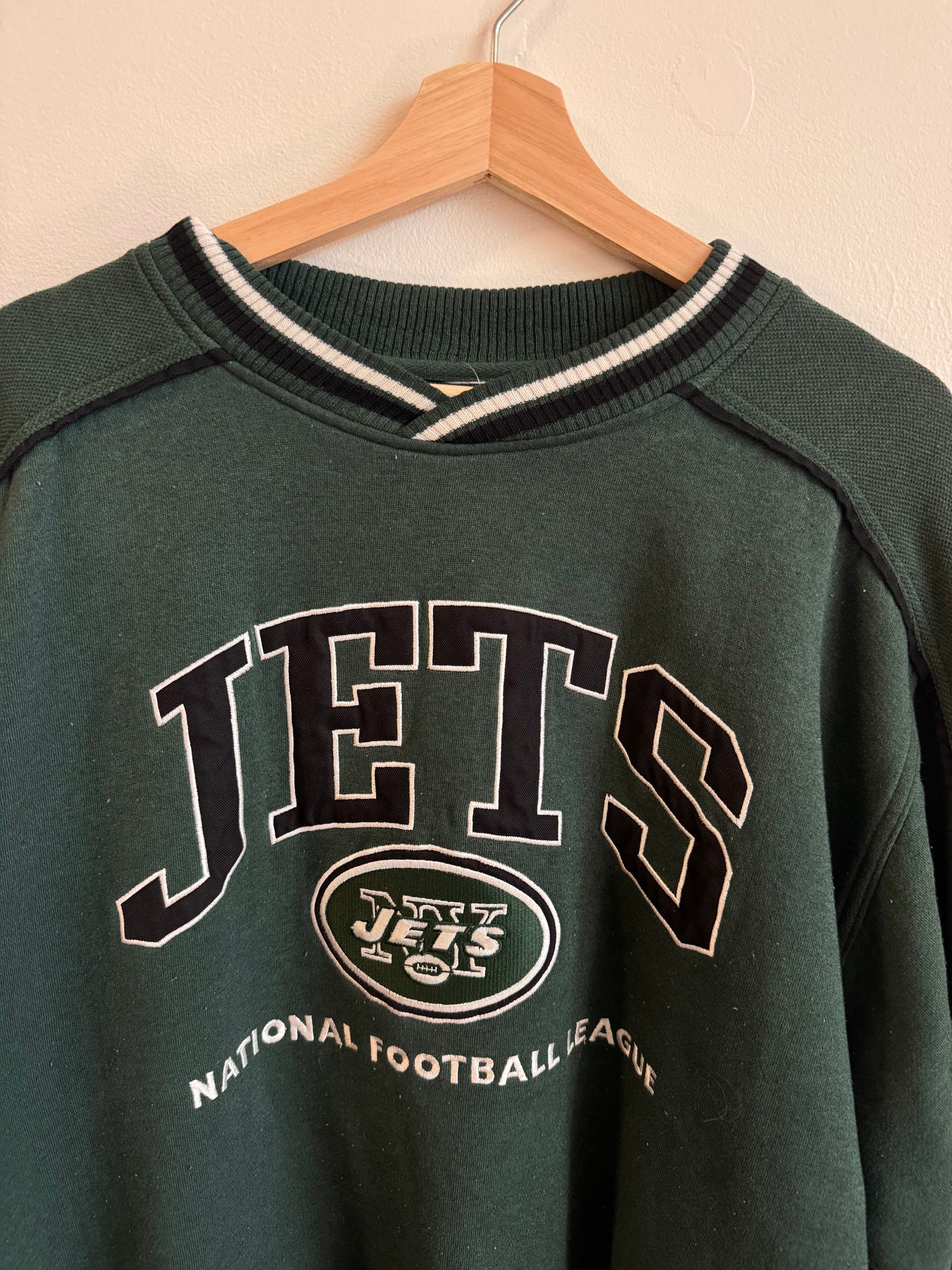 90s New York Jets Embroidered Lee Crewneck (XL)