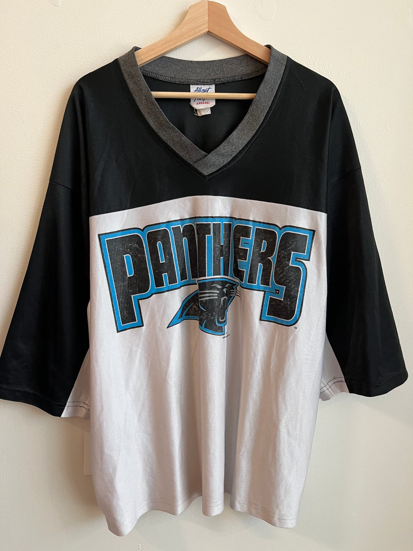 00s Carolina Panthers 1/4th Sleeve Jersey Shirt (XL)