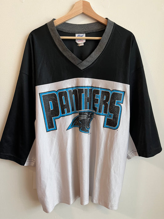 00s Carolina Panthers 1/4th Sleeve Jersey Shirt (XL)