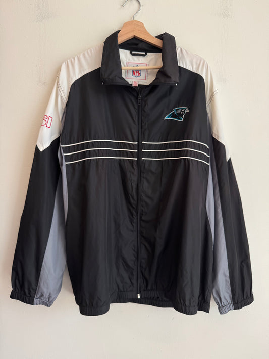 00s Carolina Panthers Sports Illustrated Striped Windbreaker (XL)