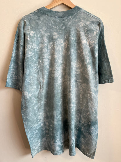1997 Star Wars Yoda Liquid Blue Tie Dye Tee (XL)