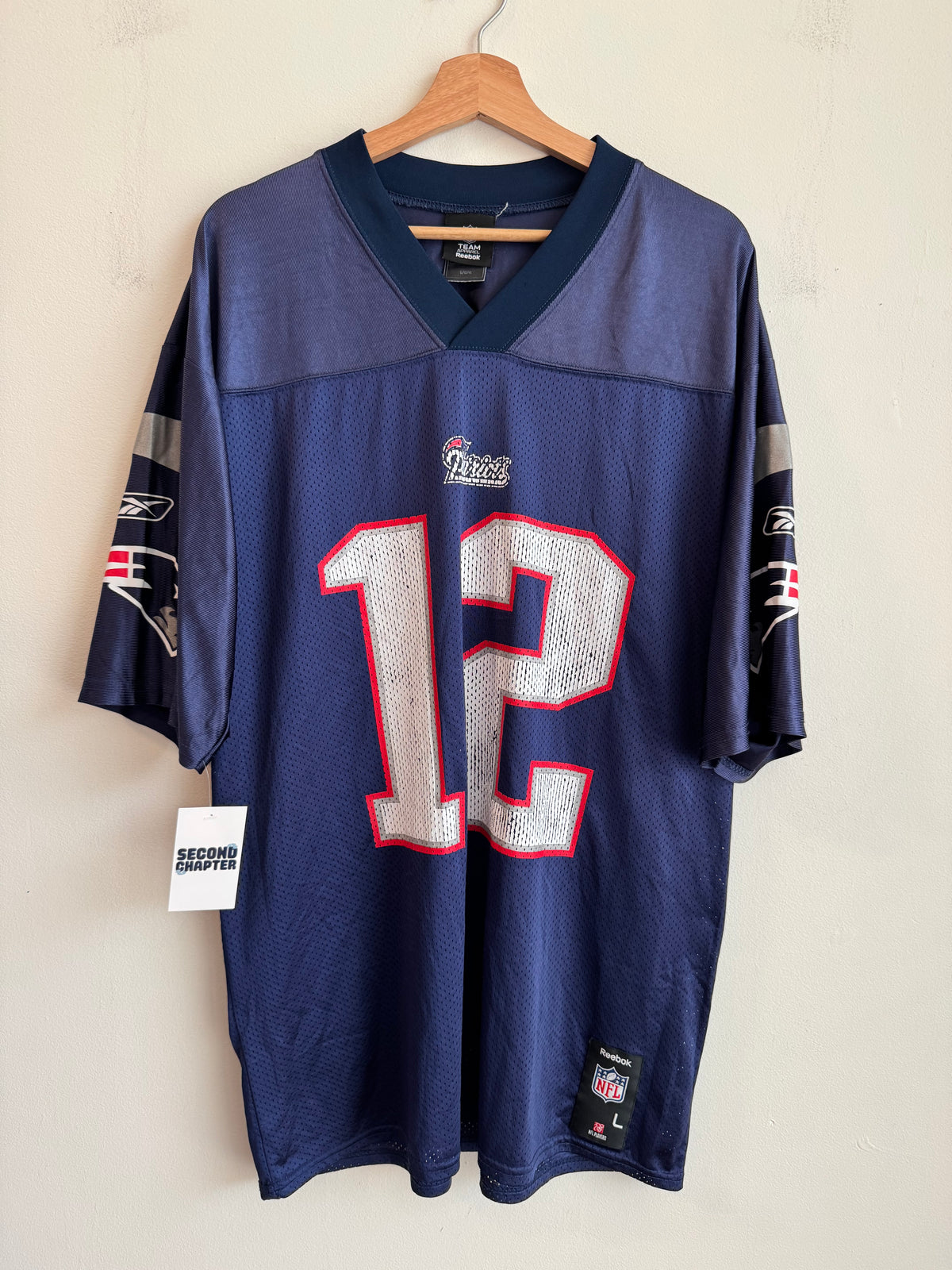 00s New England Patriots Tom Brady NFL Team Apparel Jersey (L)