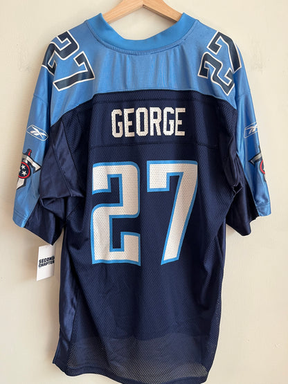 00s Tennessee Titans Eddie George #27 Reebok Jersey (L)