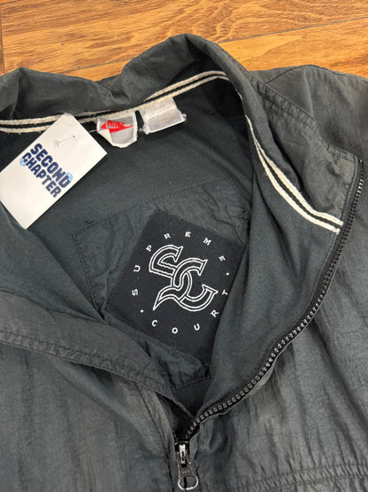90s Nike Faded Supreme Court Black Windbreaker (XL)