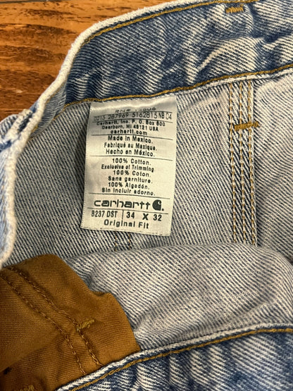 2015 Carhartt Light Wash Carpenter Jeans (34 x 32)