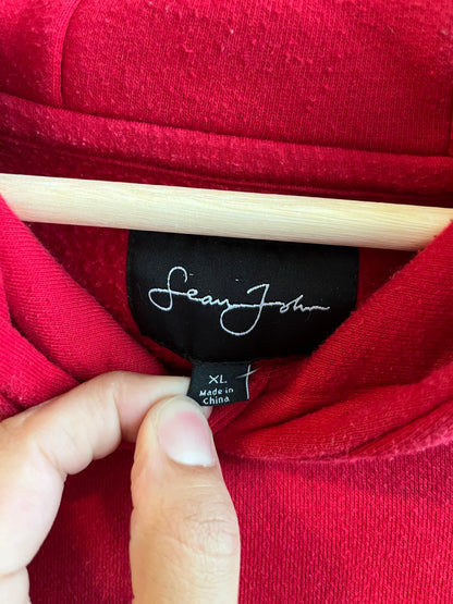 00s Sean John Red Embroidered Hoodie (XL)