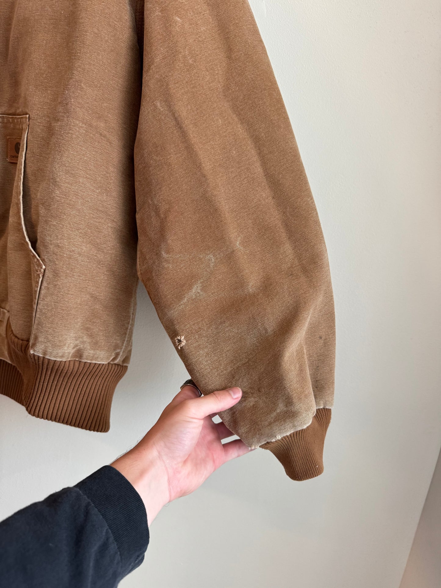 2011 Carhartt Dark Brown Hooded Workwear Jacket (XL)