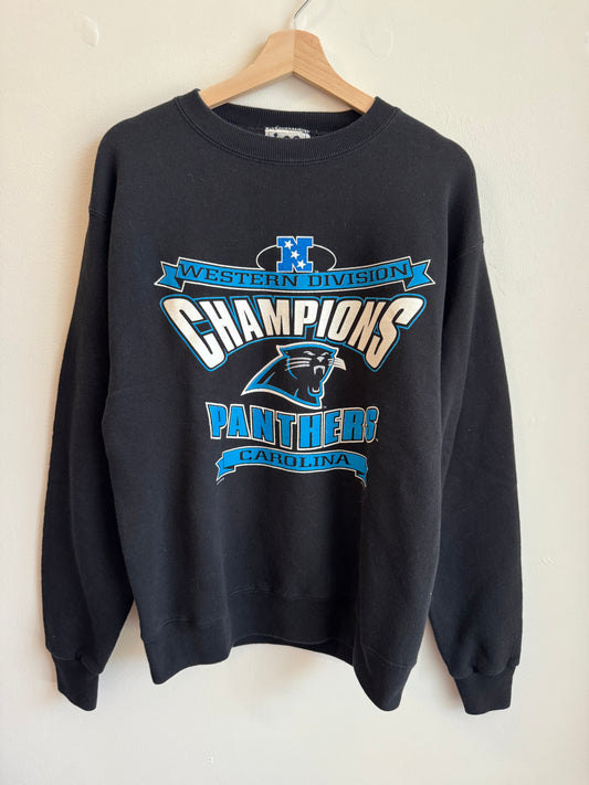 1996 Carolina Panthers Vintage Western Division Crewneck (XL)