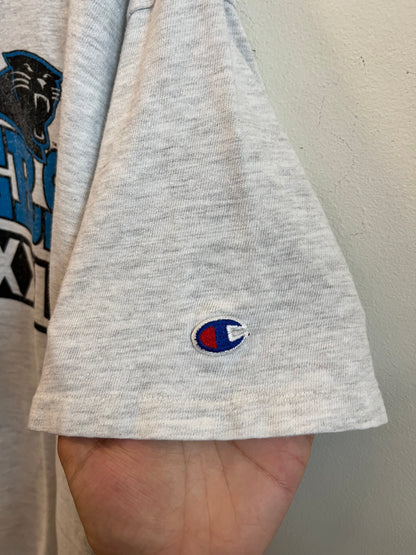 1993 Carolina Panthers XXL Champion Boxy Grey Tee (XL)