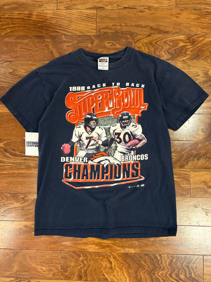 1999 Denver Broncos Back To Back SB Tee (L)