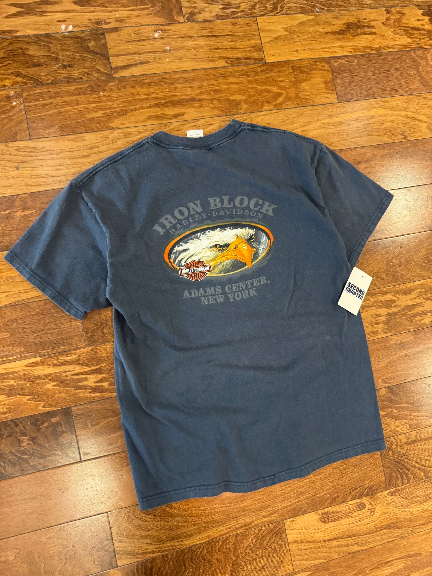 2003 Harley Davidson Adams Center, NY Faded Tee (L)