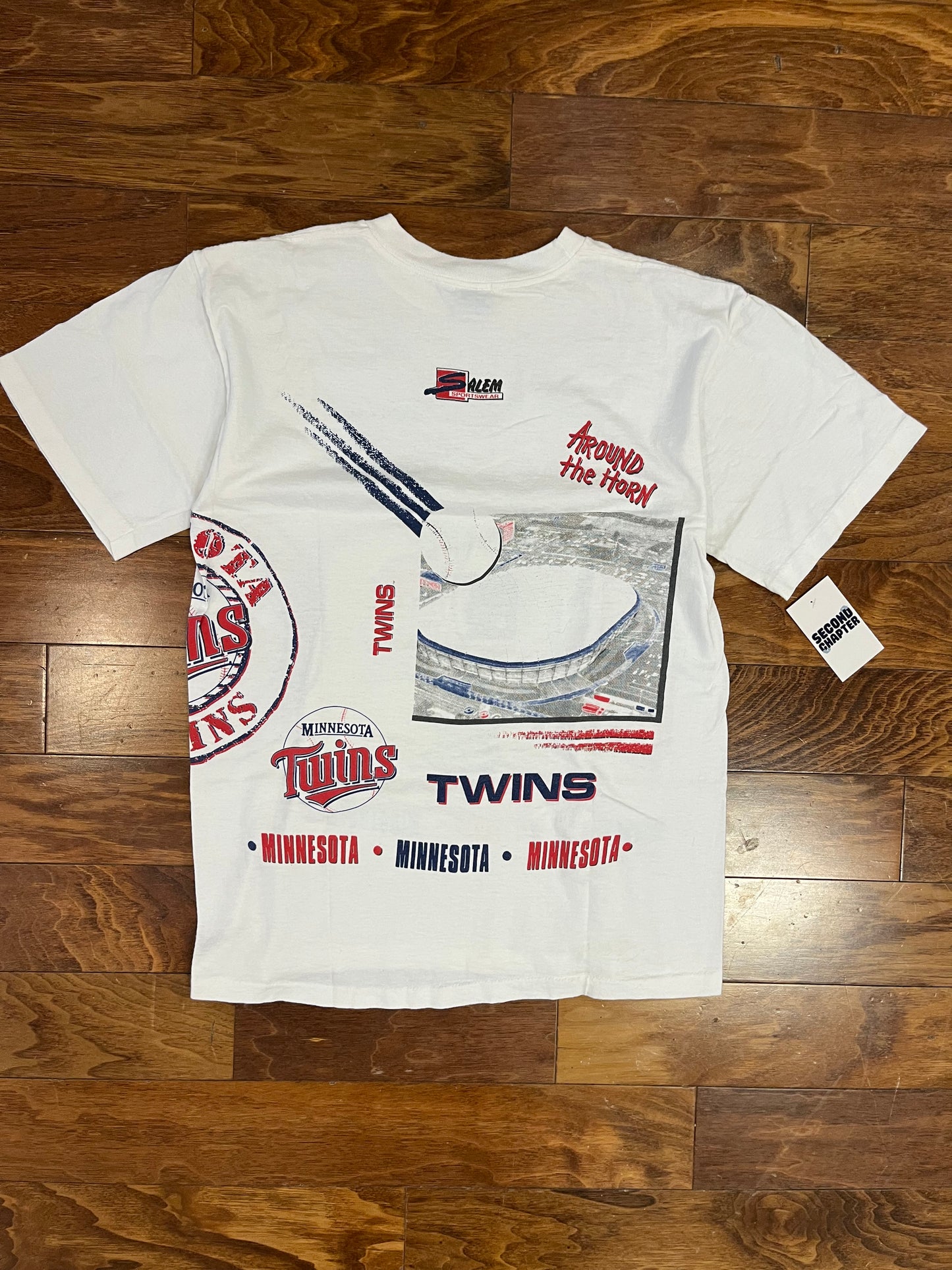 1991 Minnesota Twins MLB Wrap Around Graphic Tee (L)