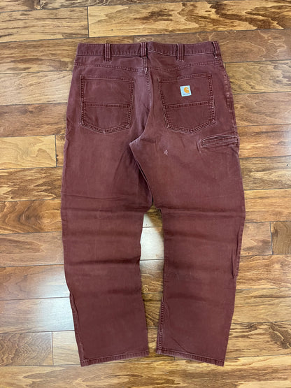 Carhartt Brick Distressed Workwear Pants (36 x 32)