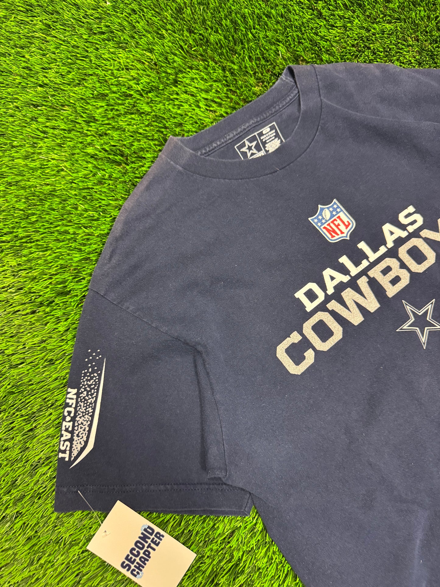 00s Dallas Cowboys Spell Out Navy Tee (L)
