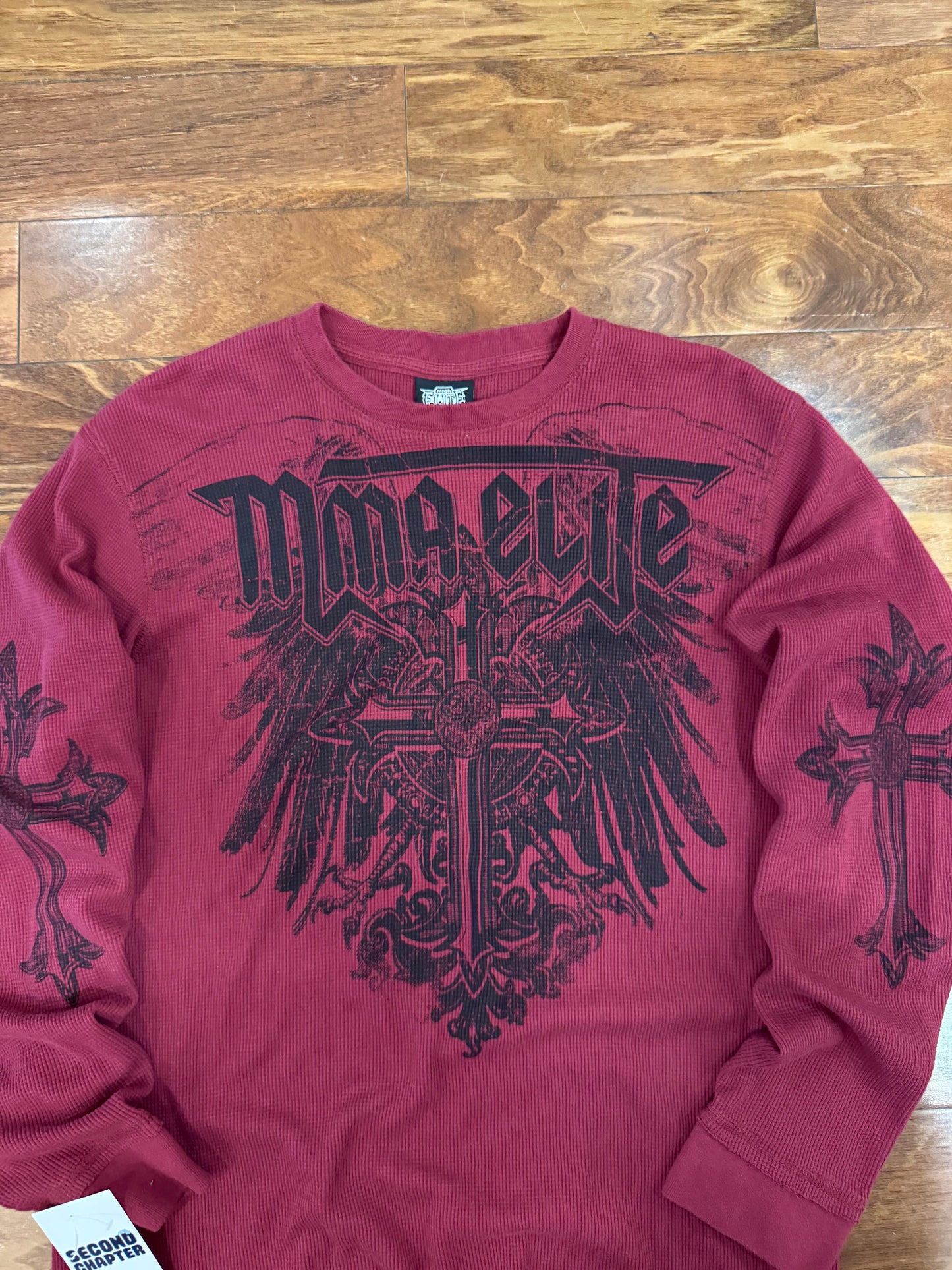 00s MMA Elite Burgundy Thermal Shirt (XL)