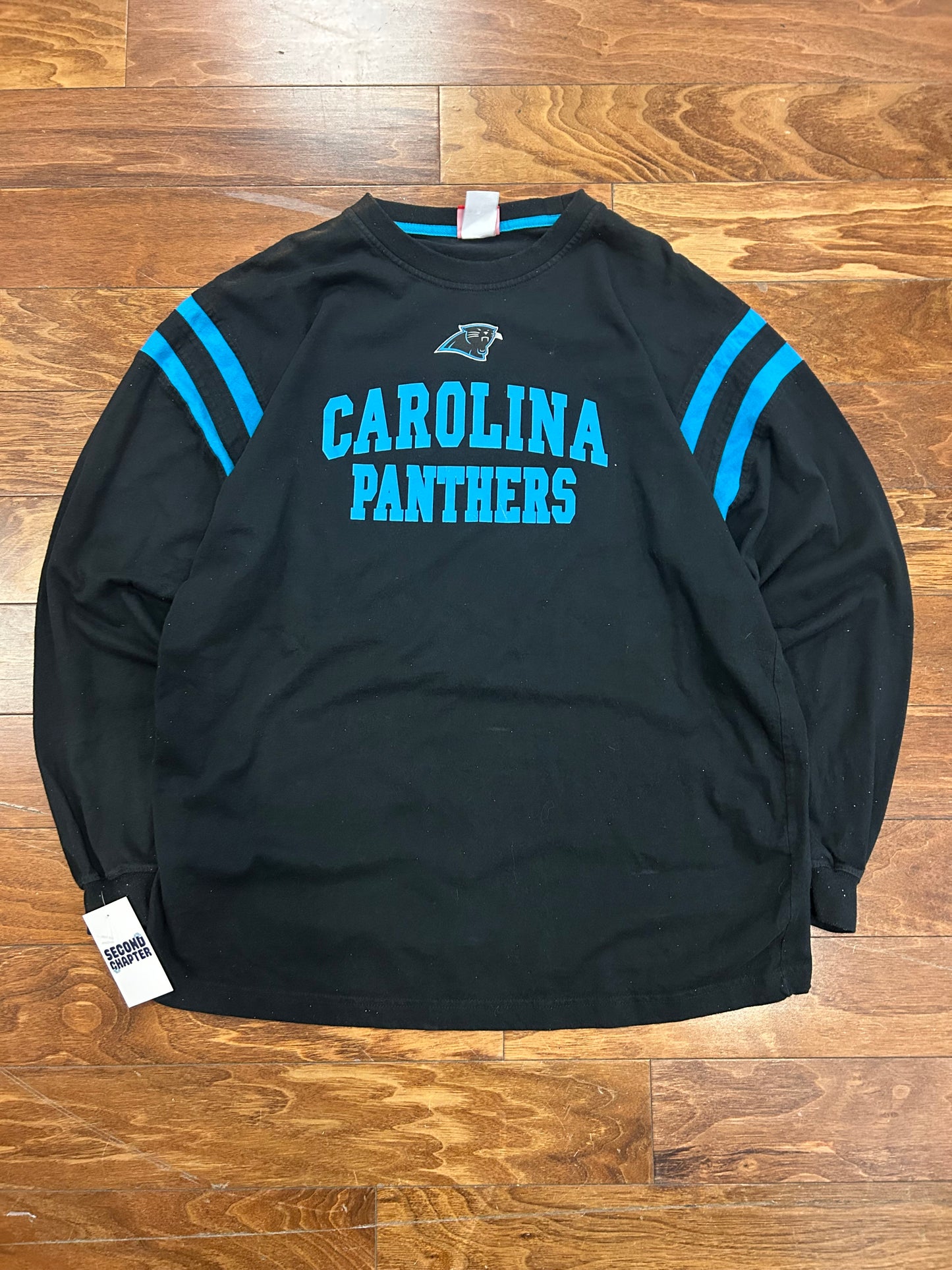 00s Carolina Panthers Striped Long Sleeve Shirt (L)