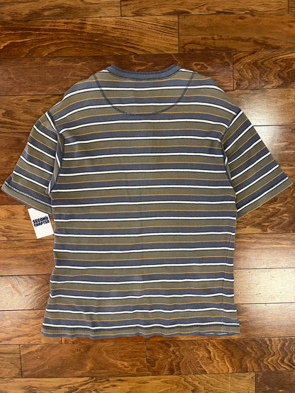 90s Levi's Striped Henley Essential Tee (M)