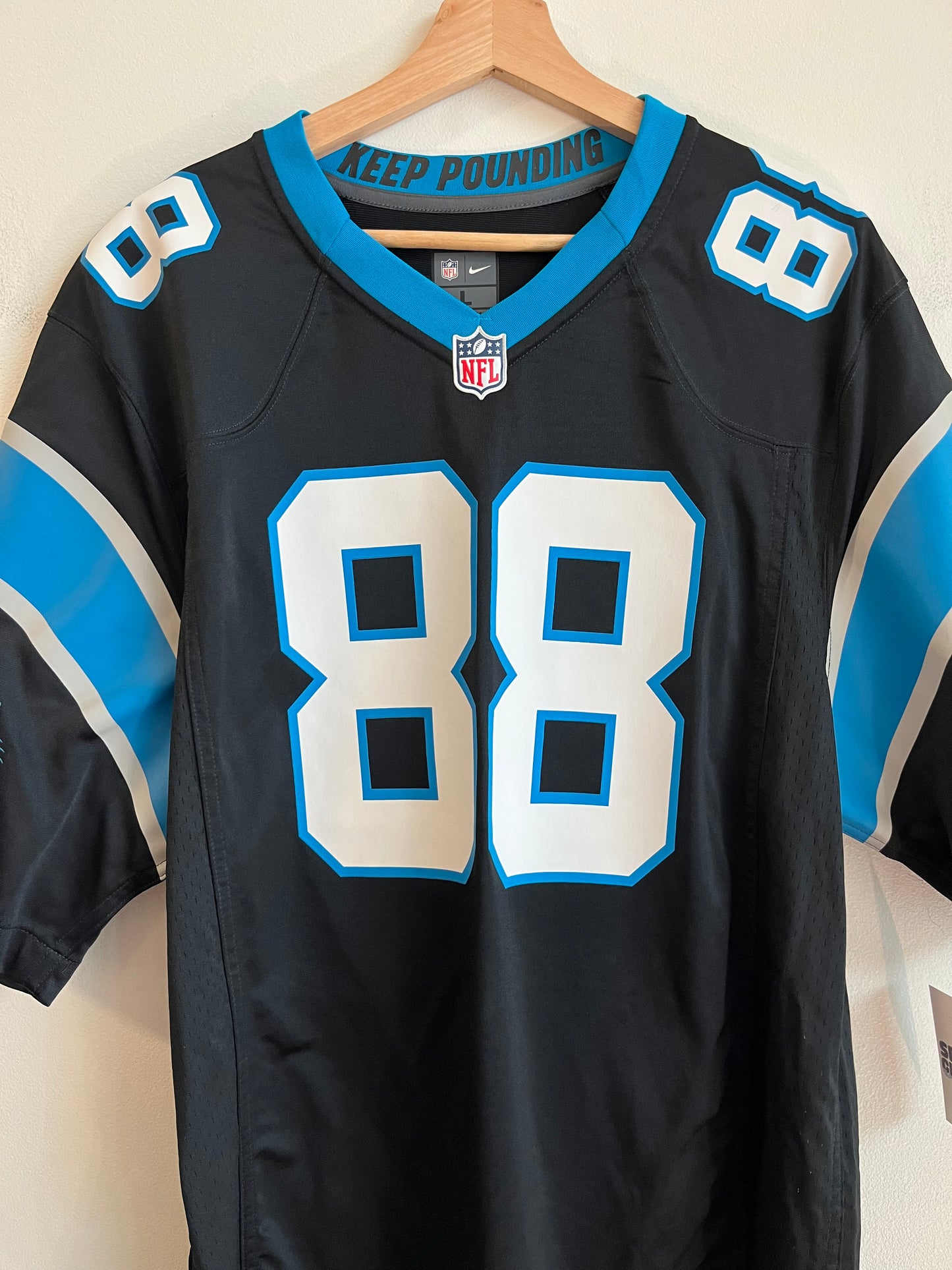 2010s Carolina Panthers Greg Olsen Nike Home Jersey (L)