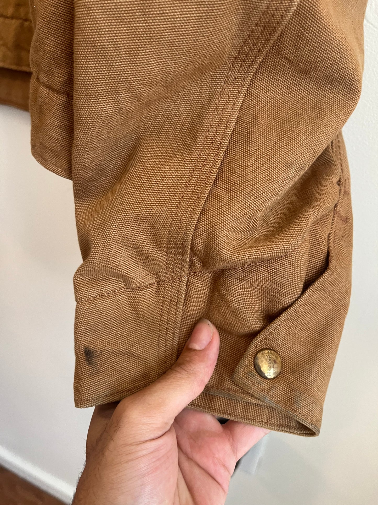 2012 Carhartt Detroit Brown Blanket Lined Jacket (L)