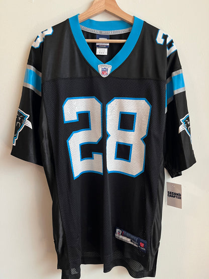 00s Carolina Panthers Jonathan Stewart Home Jersey (M)