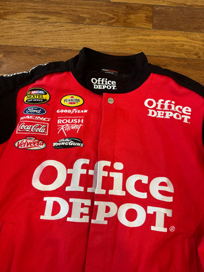 00s Office Depot Carl Edwards Nascar Racing Jacket (XXL)