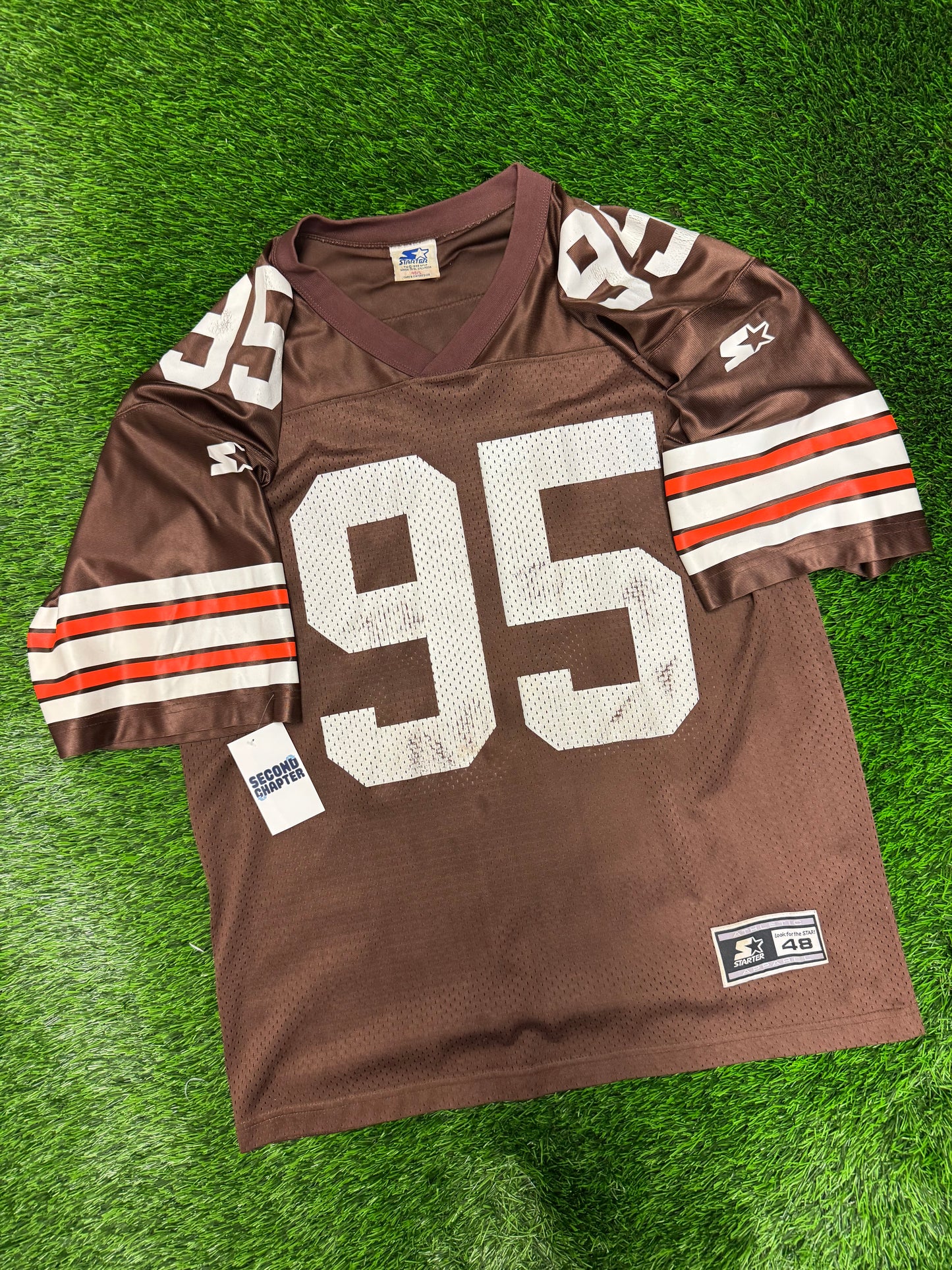 1998 Cleveland Browns Jamir Miller #95 Starter Jersey (L)