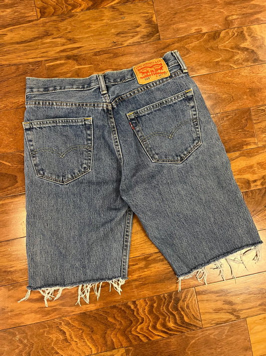 2010s Levi's 505 Faded Blue Shorts (30)