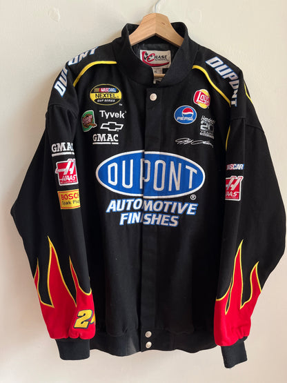2004 Jeff Gordon Dupont Black Flames Nascar Racing Jacket (XL)