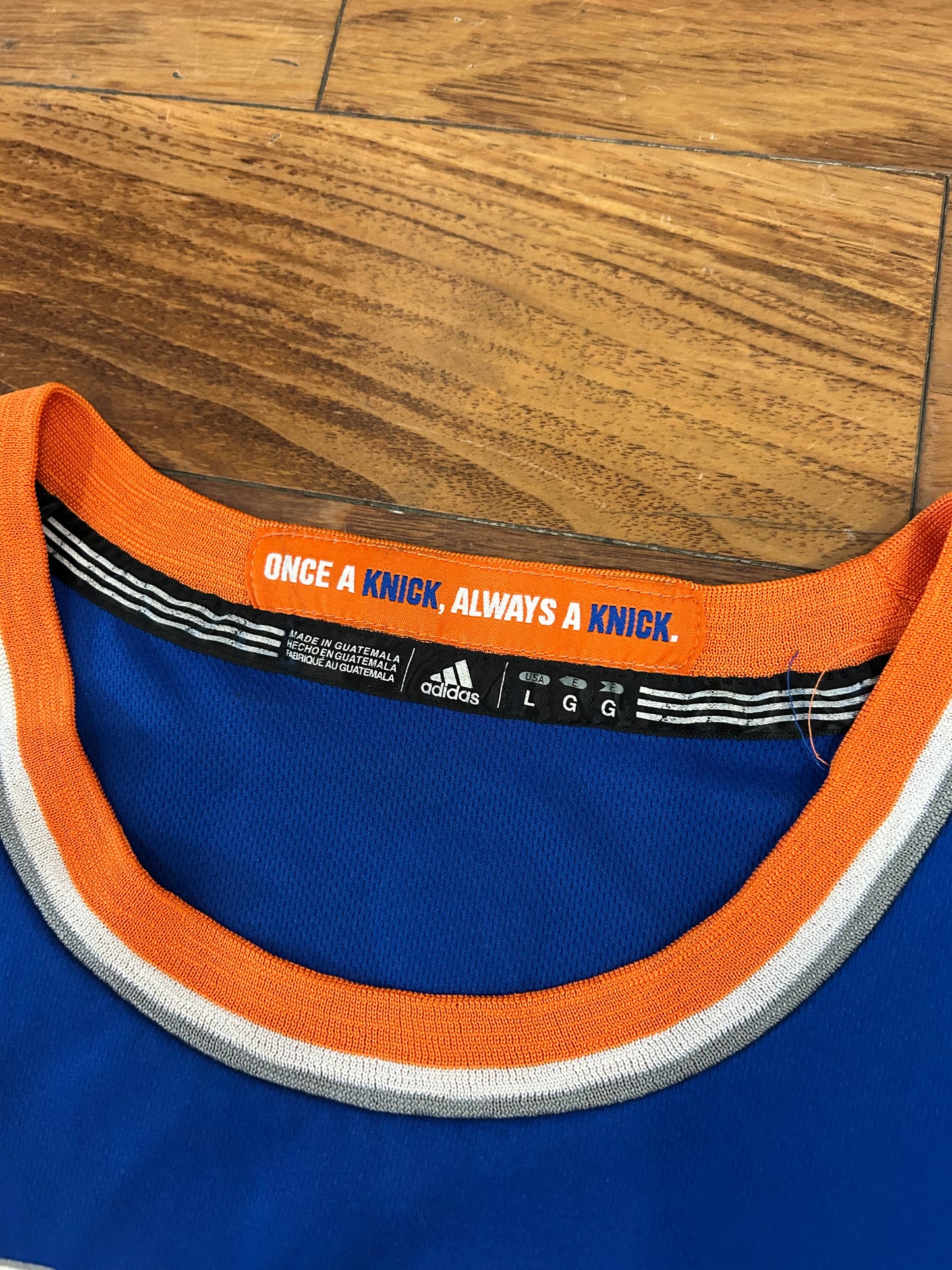 2012 New York Knicks Adidas Carmelo Anthony Jersey (L)