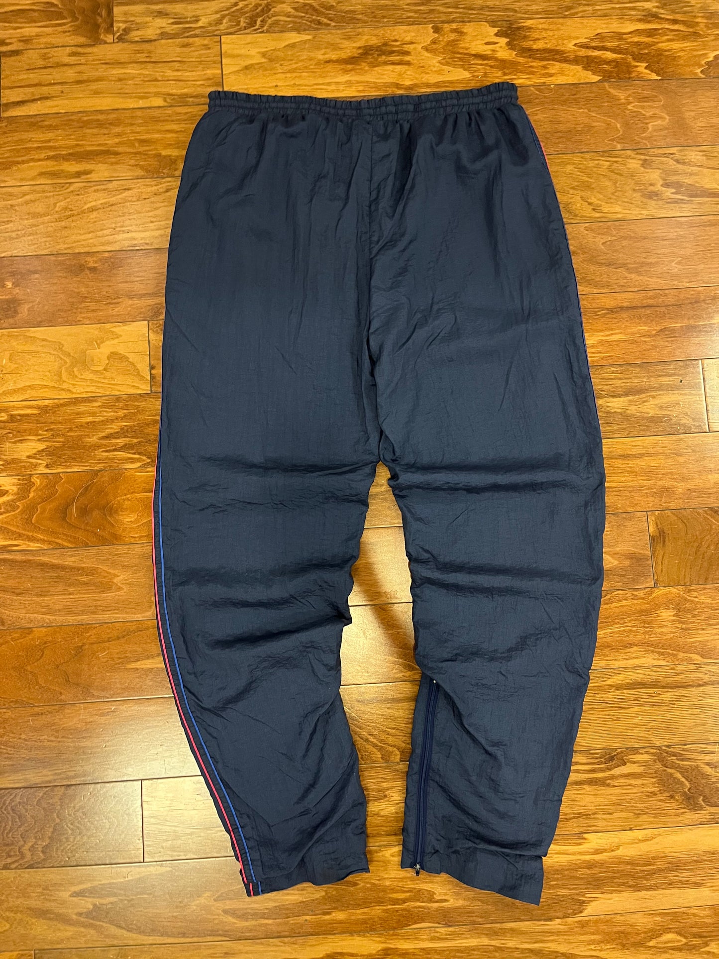 80s Adidas Navy Faded Track Pants (XL)