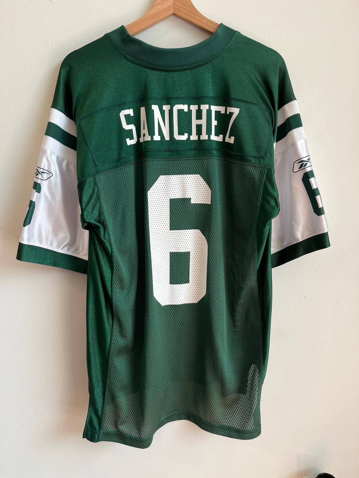 2000s New York Jets Mark Sanchez Reebok Jersey (M)