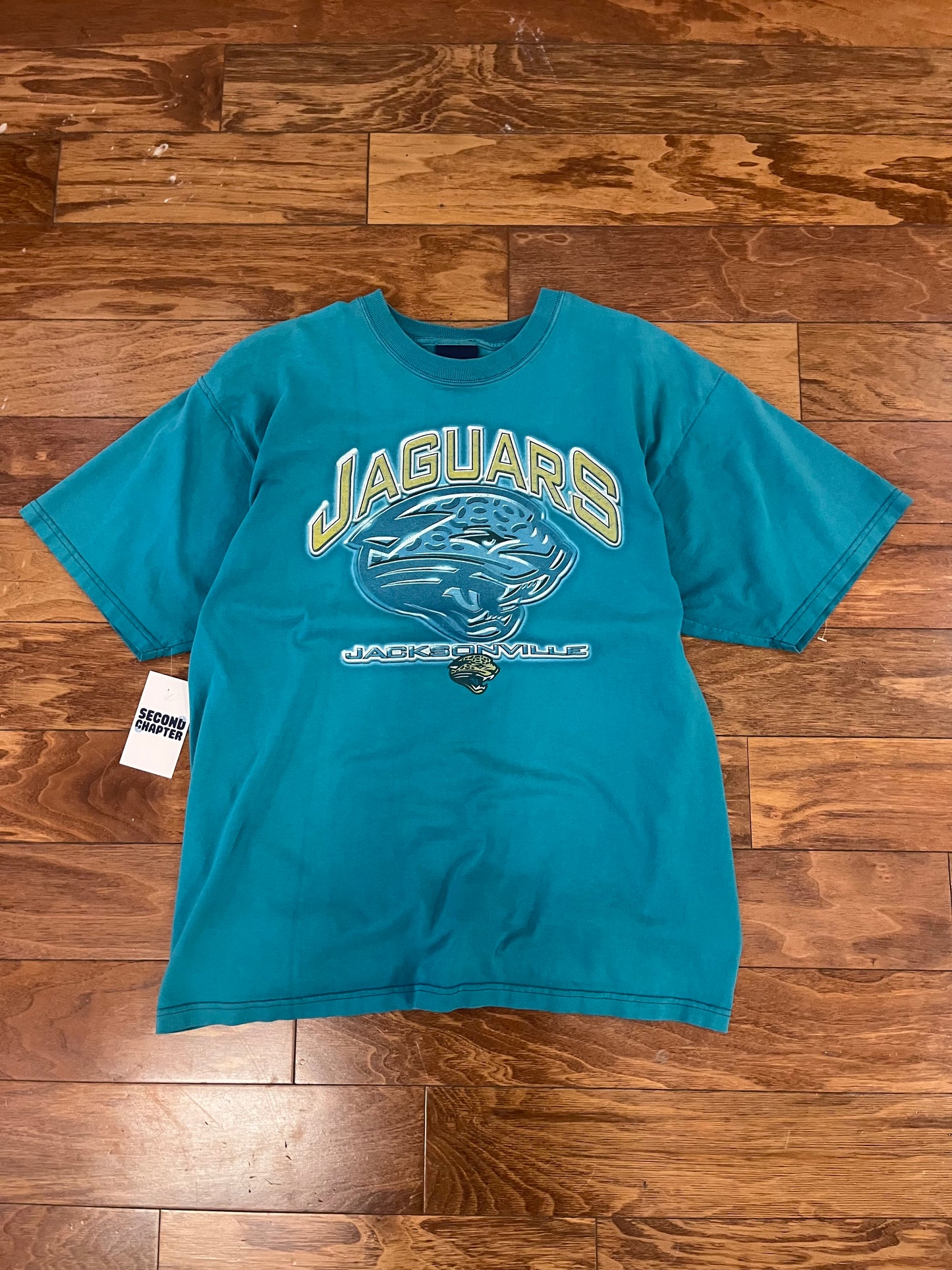 00s Jacksonville Jaguars Pro Player Teal Tee (L)