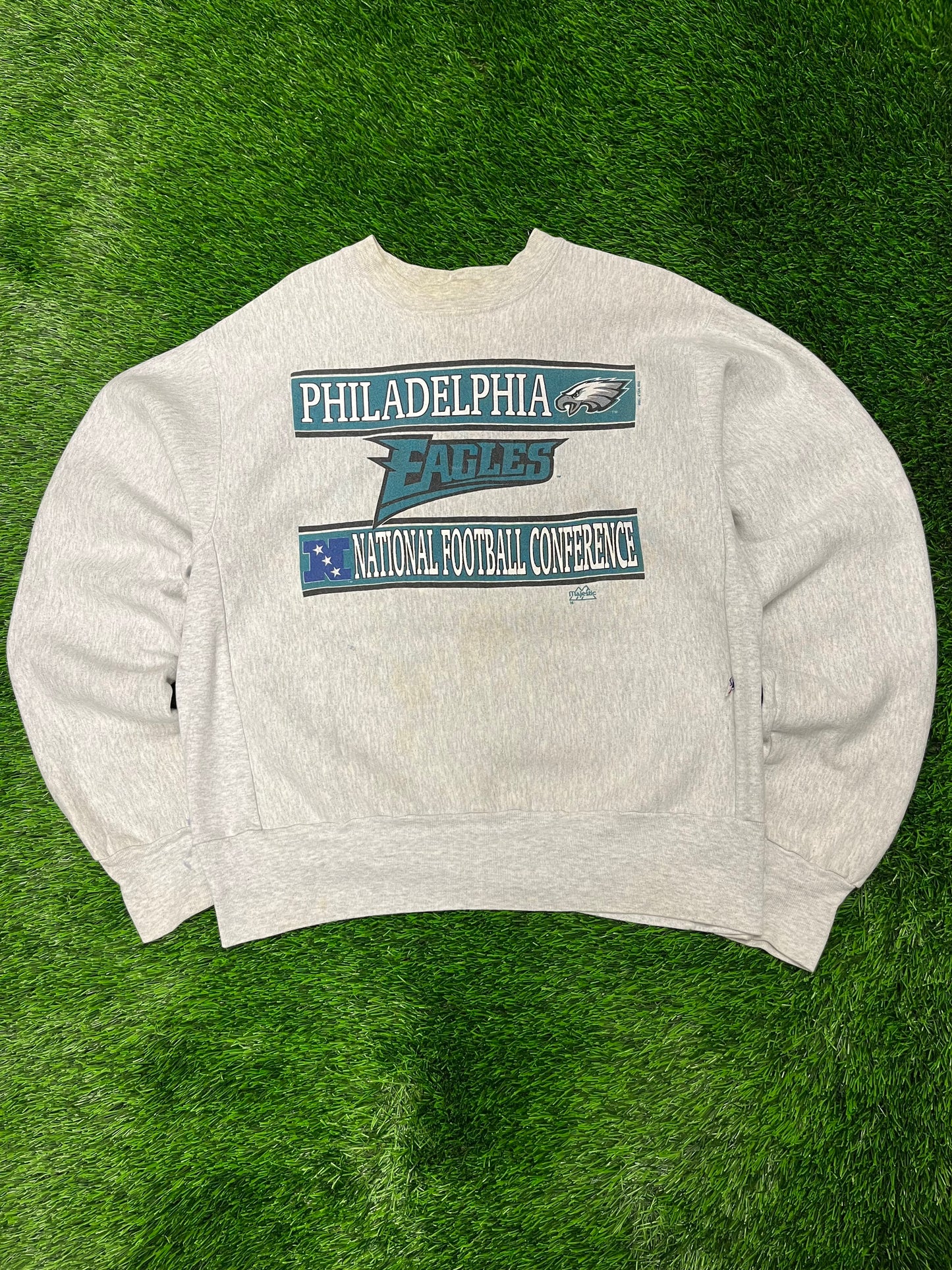 1990 Philadelphia Eagles Cross Cut Crewneck (L)