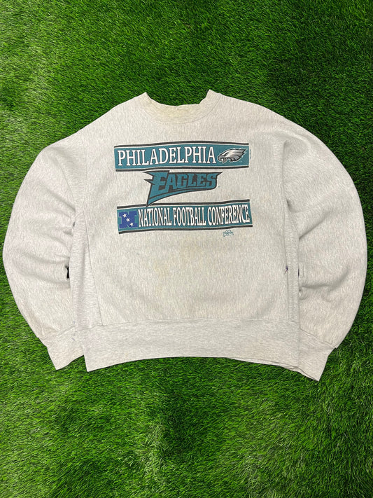 1990 Philadelphia Eagles Cross Cut Crewneck (L)