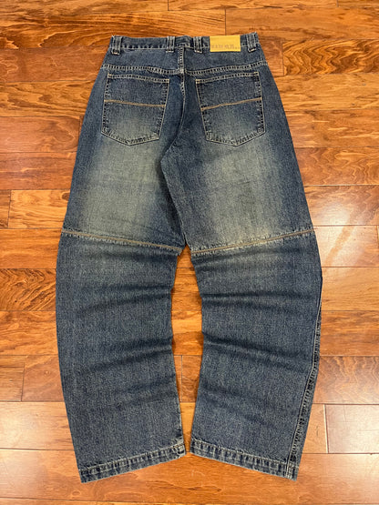 00s Vibes Double Knee Baggy Jeans (32x34)