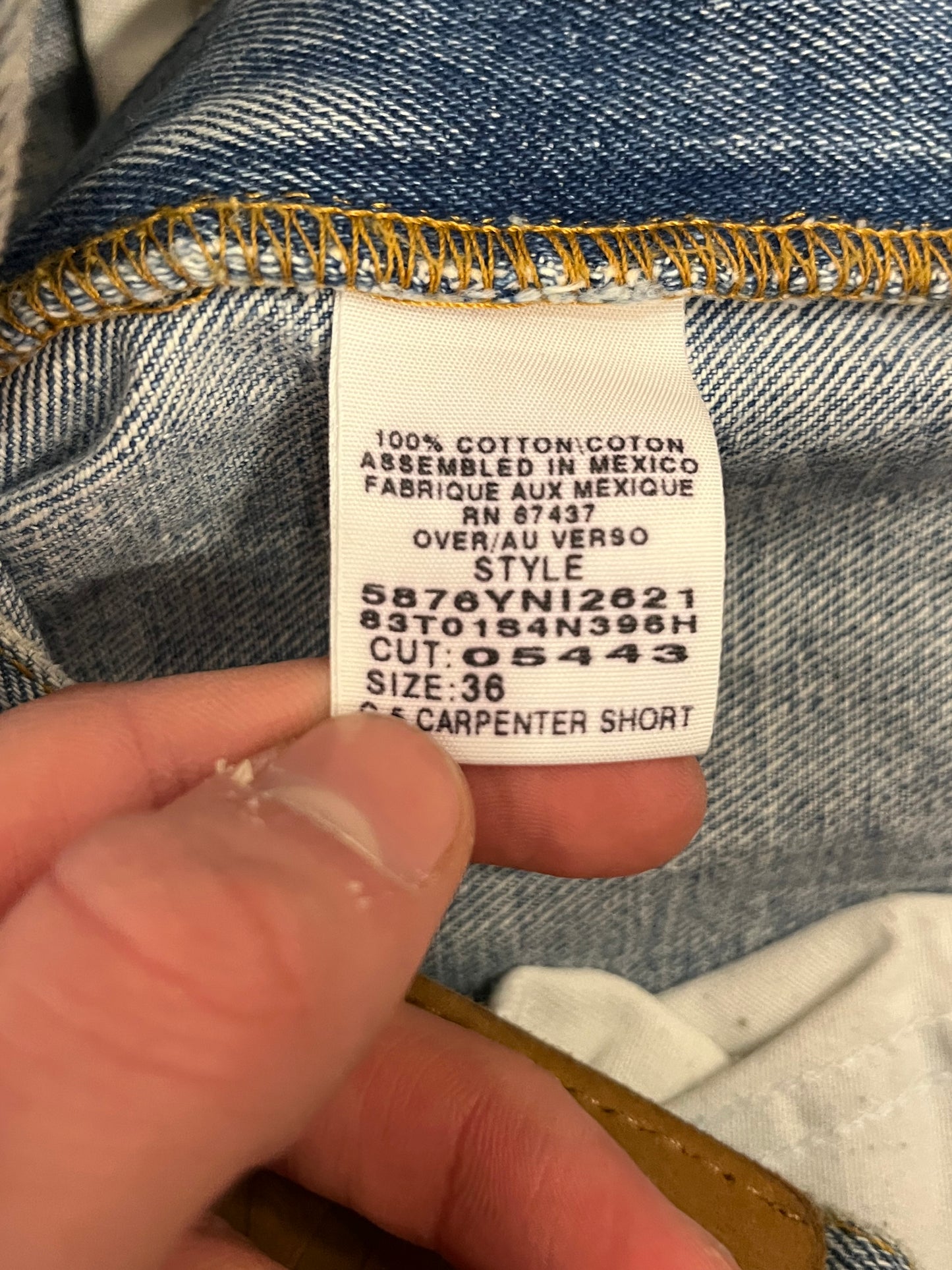 00s Polo Ralph Lauren Carpenter Jean Shorts (38)