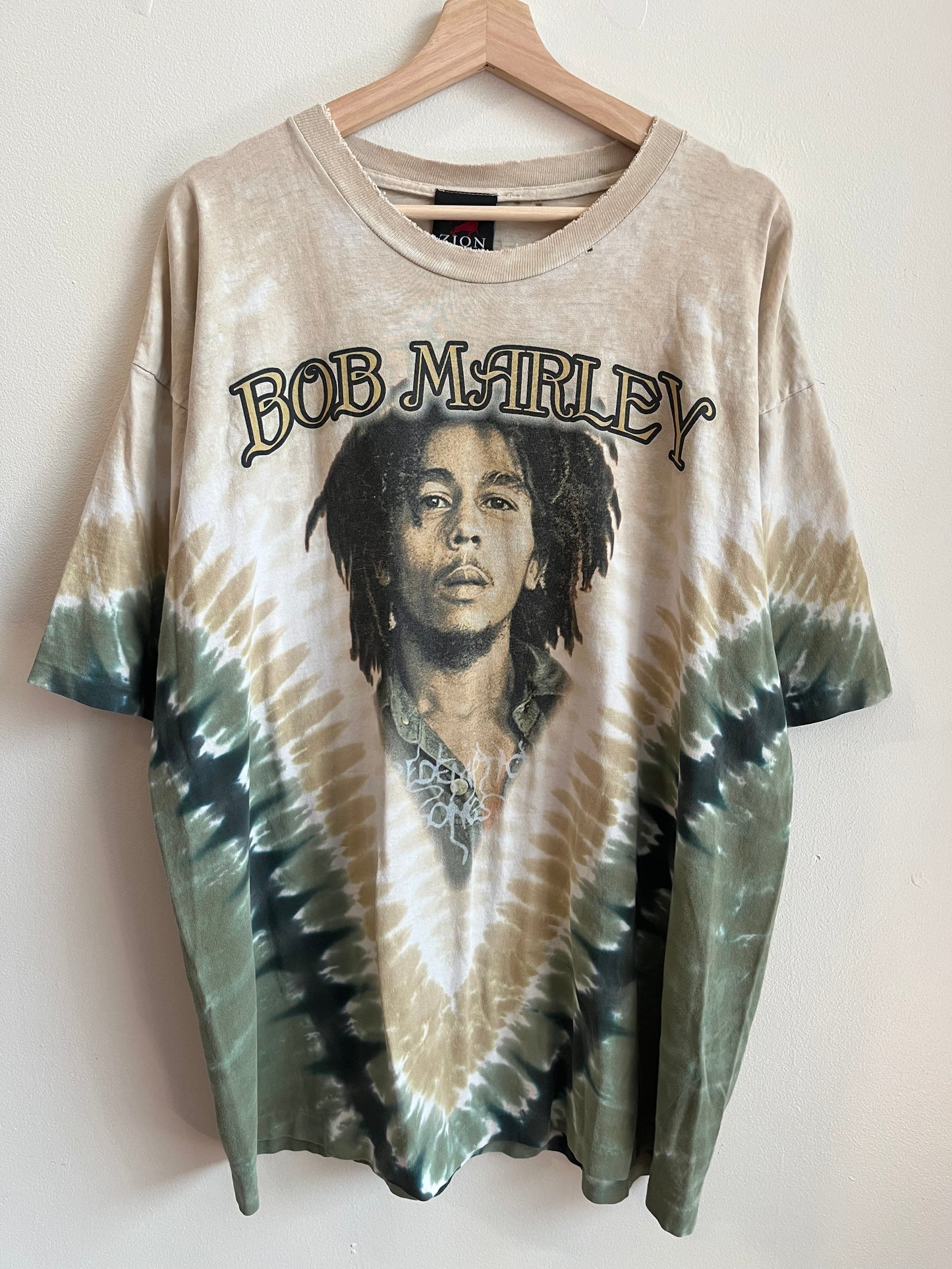 2003 Bob Marley Zion "Songs Of Freedom" Tie Dye Music Tee (XXL)