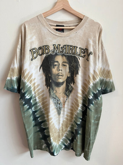 2003 Bob Marley Zion "Songs Of Freedom" Tie Dye Music Tee (XXL)