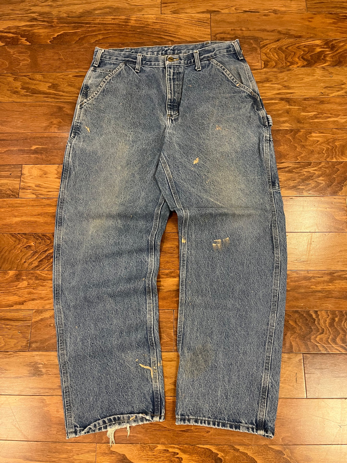 2016 Carhartt Paint Splatter Carpenter Jeans (36 x 32)