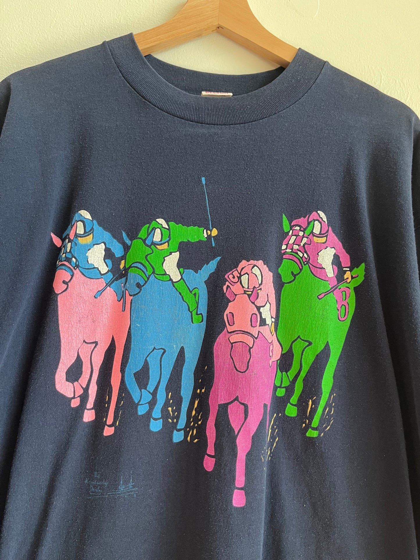 90s Kentucky Derby Horse Racing Tee (XXL)