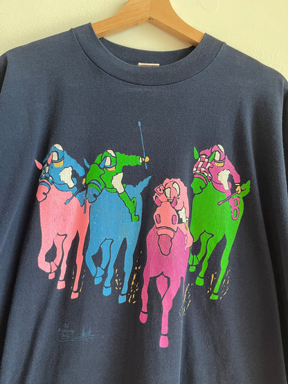 90s Kentucky Derby Horse Racing Tee (XXL)