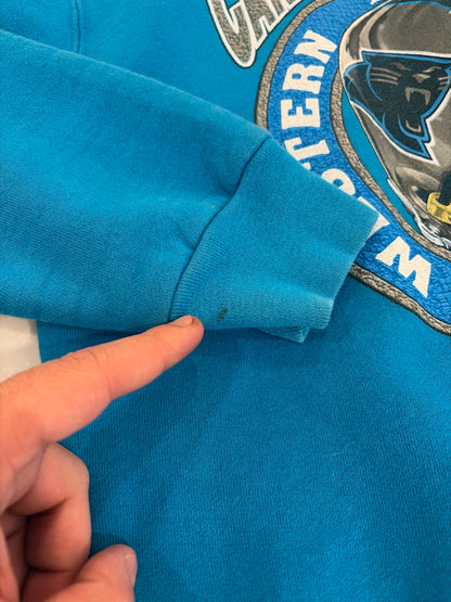 1996 Carolina Panthers Blue Pro Player Crewneck (M)