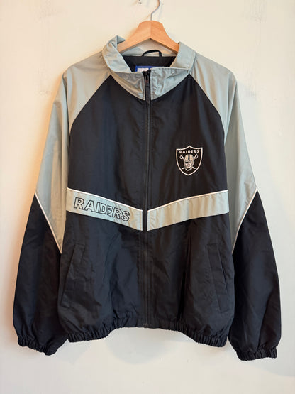 90s Oakland Raiders Logo Athletic Windbreaker (L)