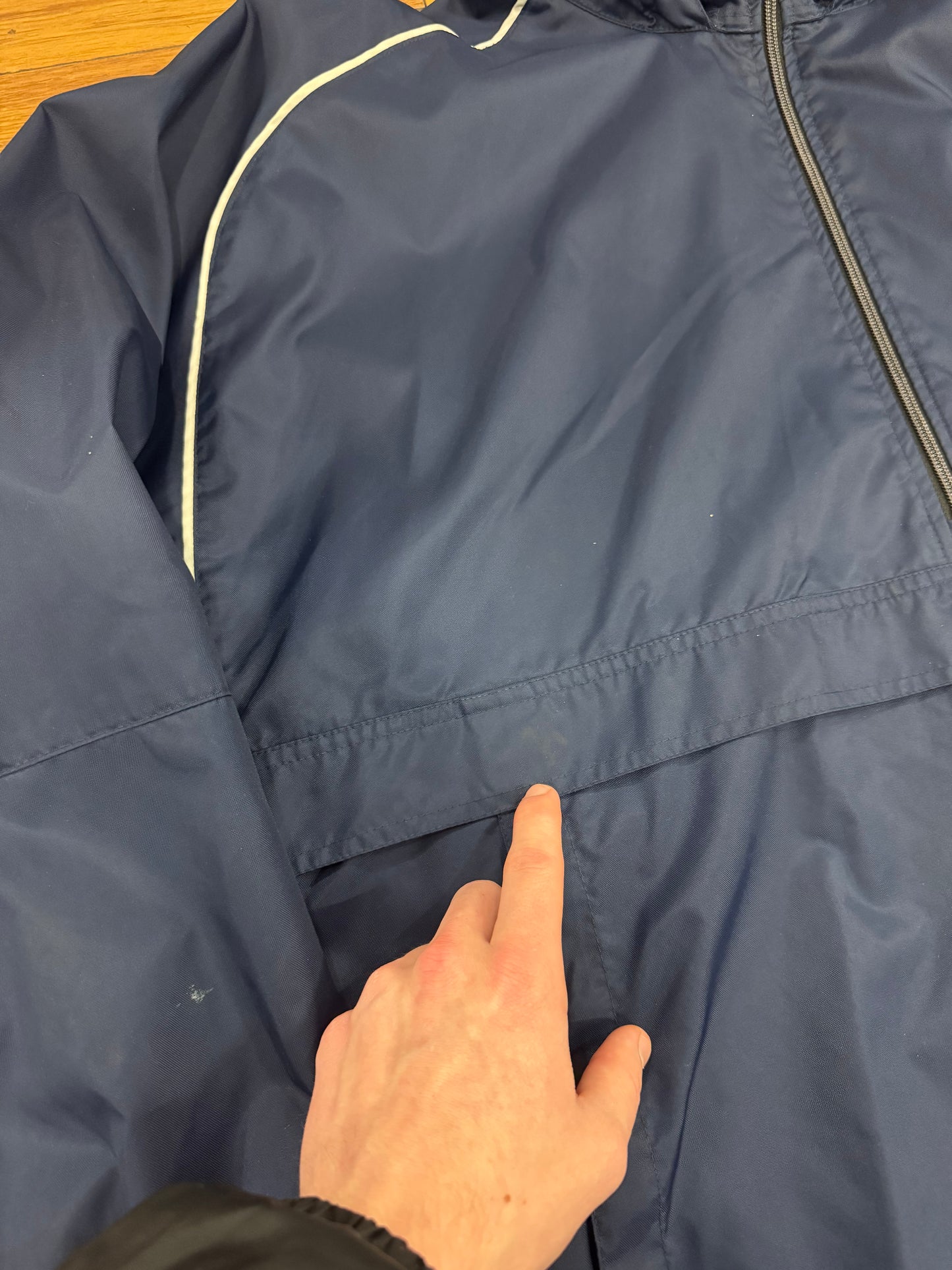 00s Nike Navy Parka Windbreaker (XL)